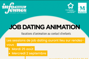 Jobdating : La Ville de Montpellier recrute des animateurs et animatrices périscolaires